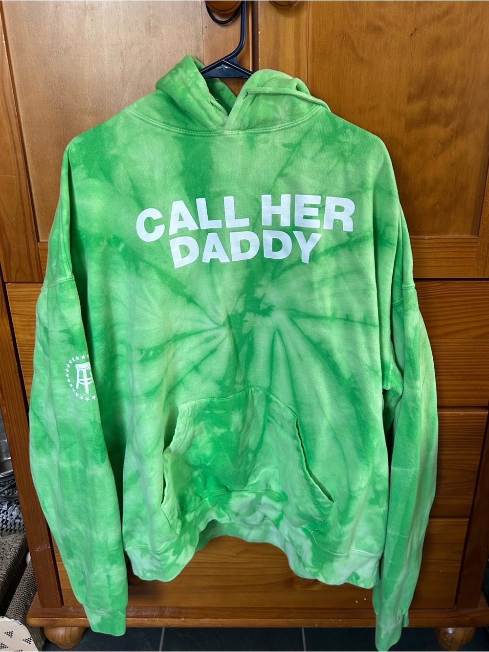 Green Tie-Dye "CALL HER DADDY" Hoodie